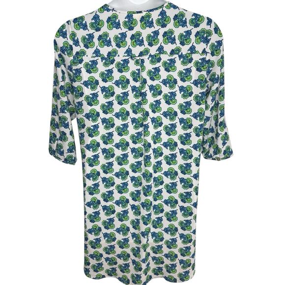 FIG & FLOWER Womens Size Large L Floral 3/4‎ Sleeve Boho Top Blouse - Picture 2 of 16